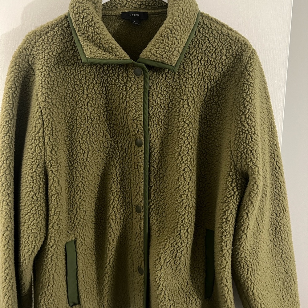 Jcrew Polartec® fleece snap-front jacket